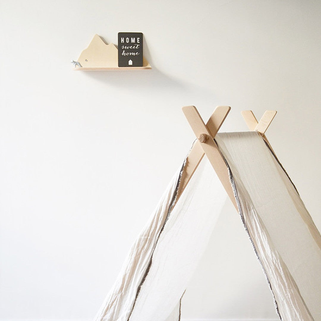 Estante de madera Montaña