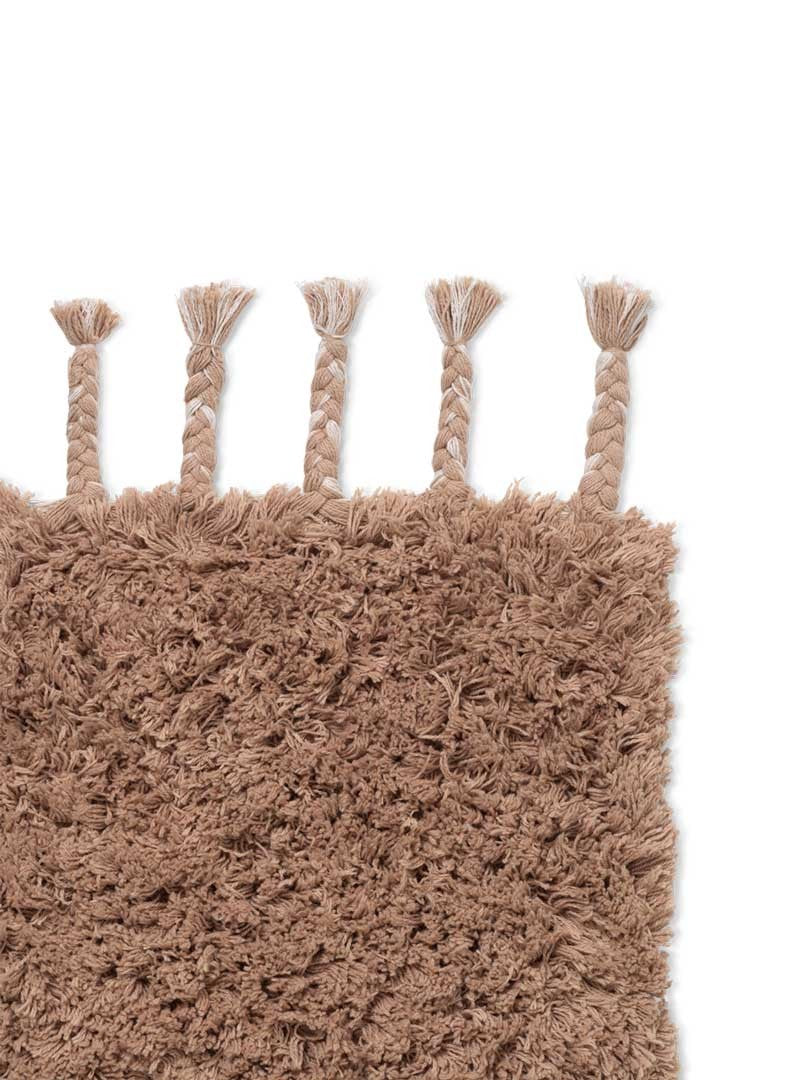 140x140 Rug | Amass Long Pile White Pepper