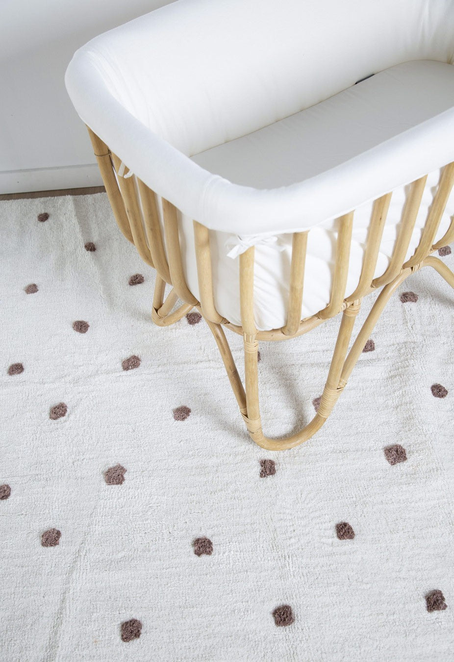 Cuna Rattan 90x50 + Colchón