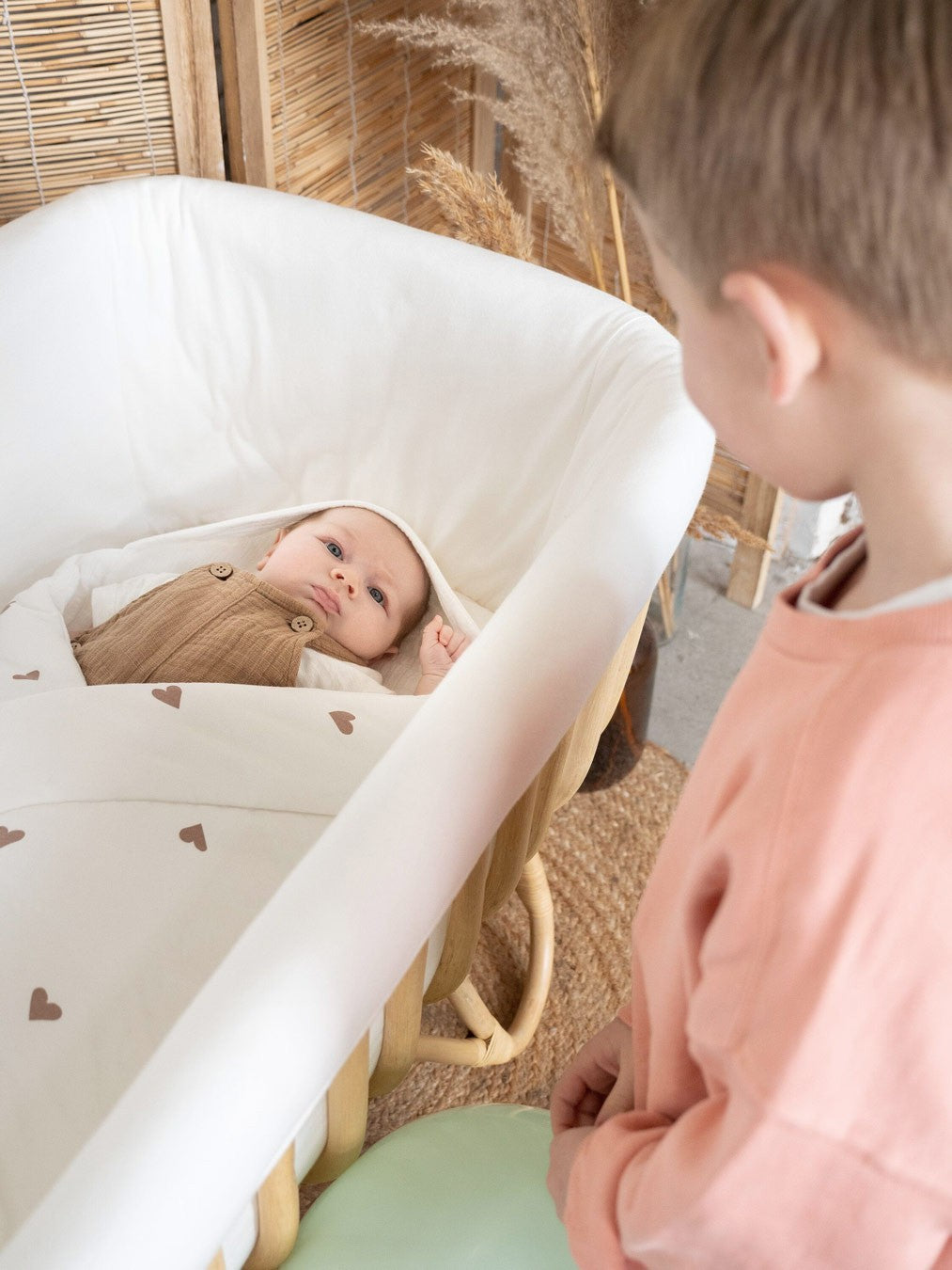 Cuna Rattan 90x50 + Colchón