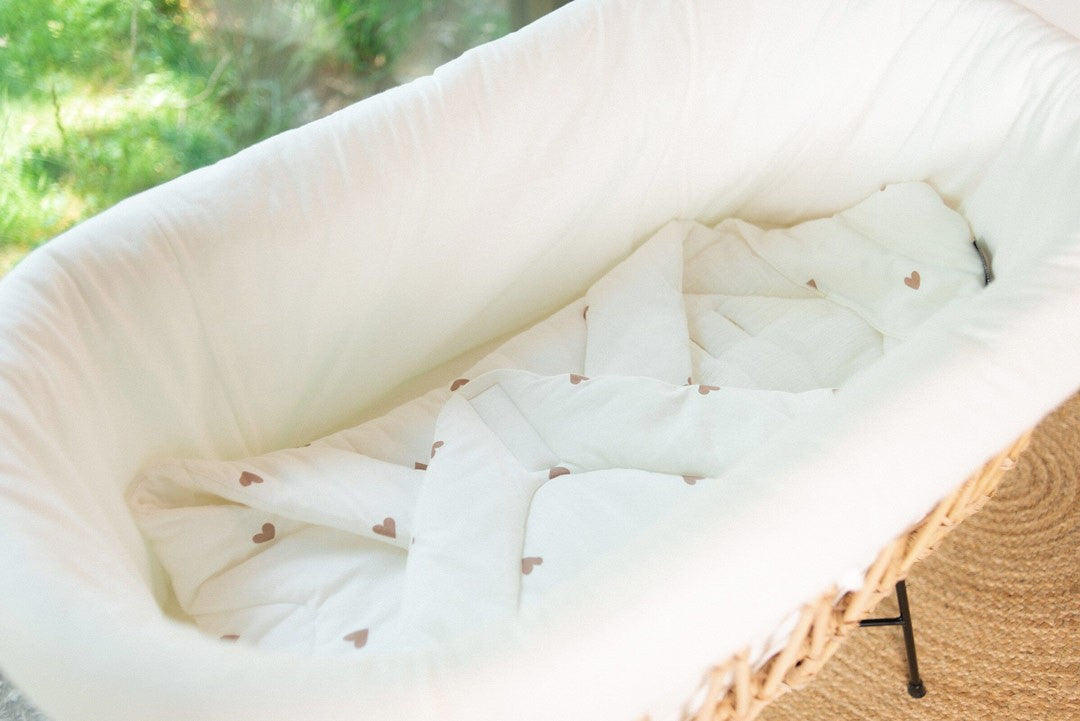 Cuna Rattan Metal 91x51 + Colchón