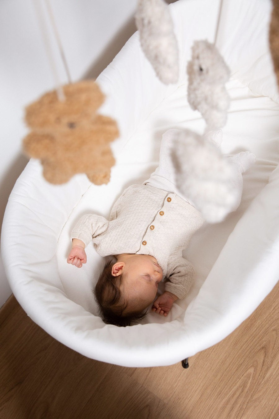 Cuna Rattan Metal 91x51 + Colchón