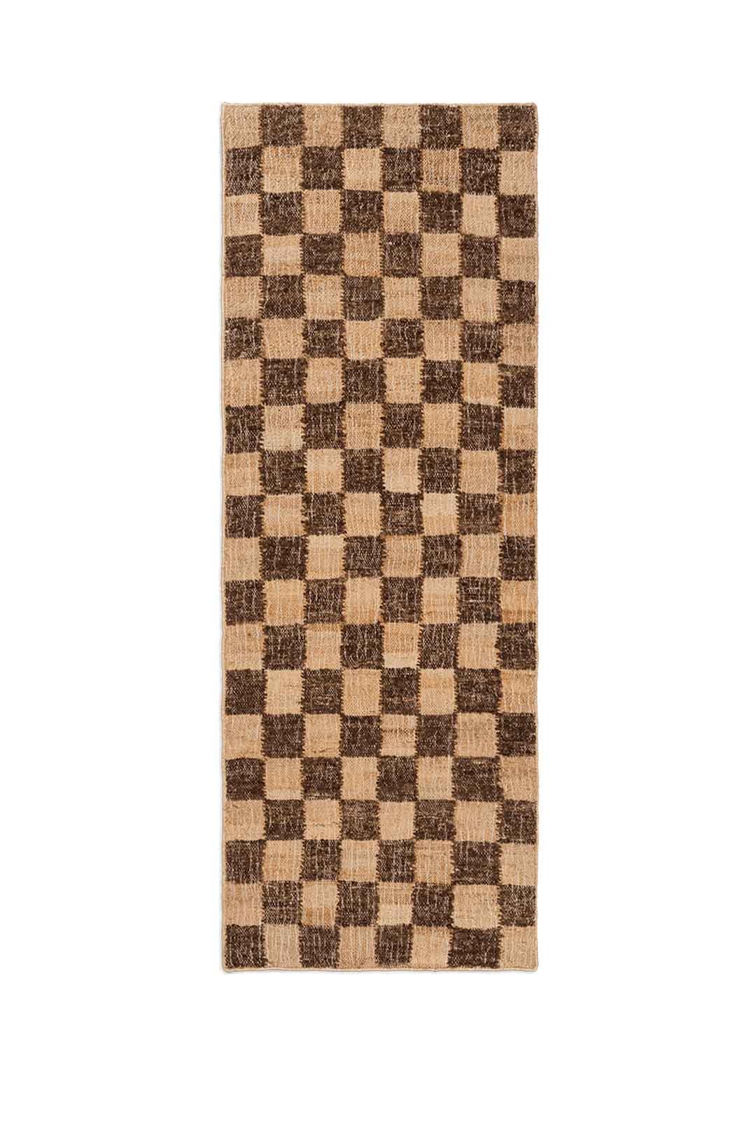 Alfombra Check Wool Yute