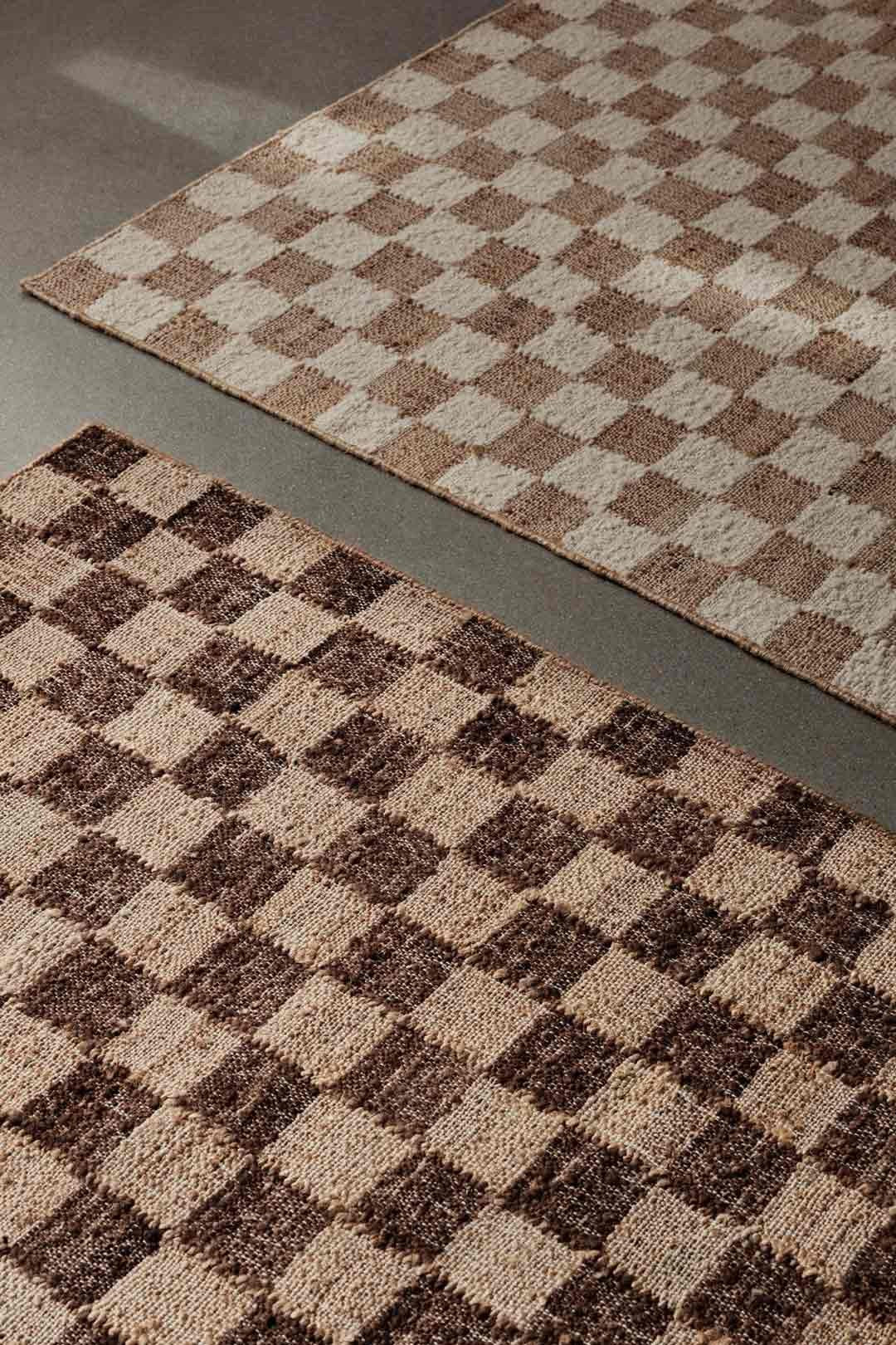 Alfombra Check Wool Yute