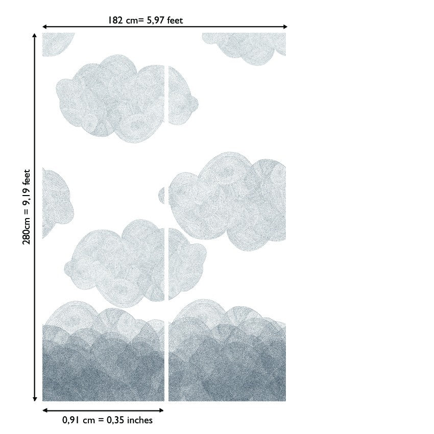 Mural de papel Pintado Infantil | Cloudy