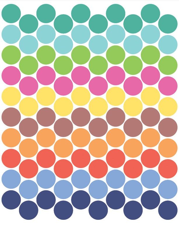 Vinilos Infantiles Topos Colores Vivos