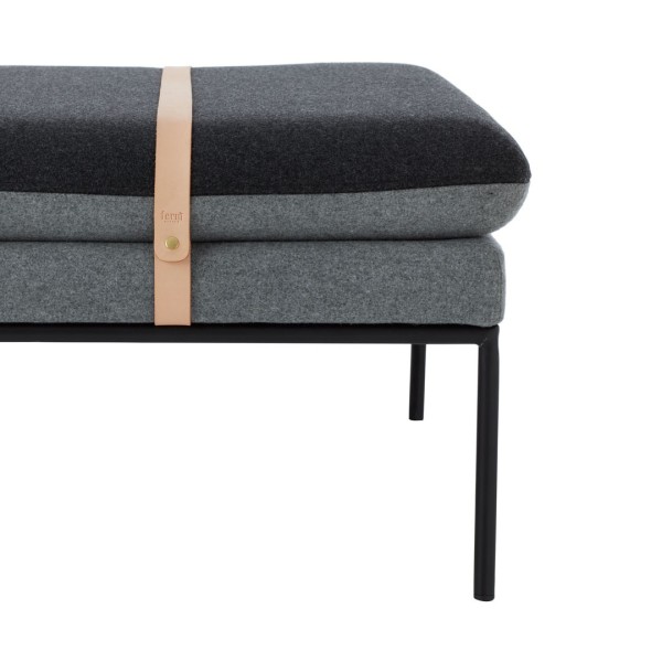 Sofa Turn Daybed Lana gris sombre Ferm Living