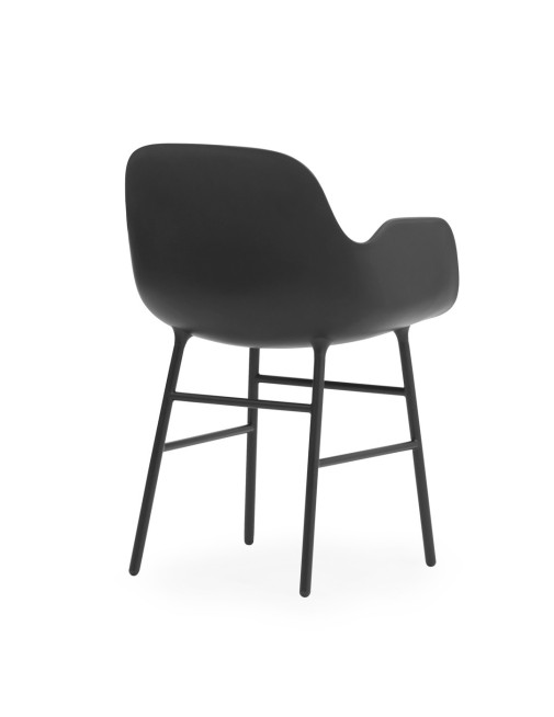 Stuhl Form Schwarz Füße Stahl Normann Copenhagen