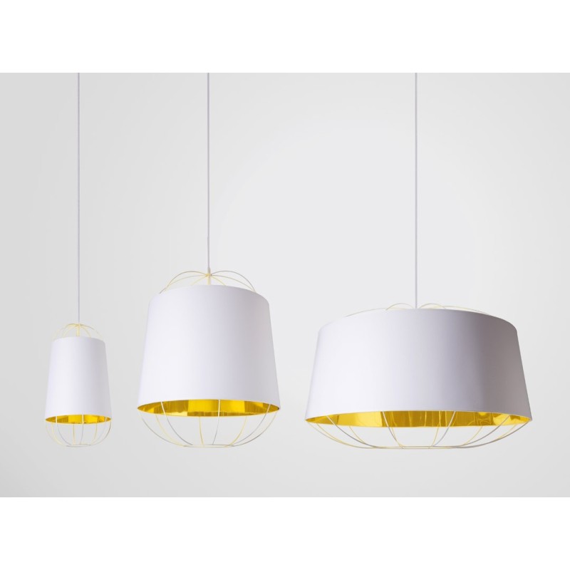 Lampe Lanterna White / Gold M Petite Friture