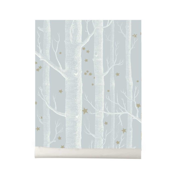 Papel pintado Wood and Stars light blue Cole and Son