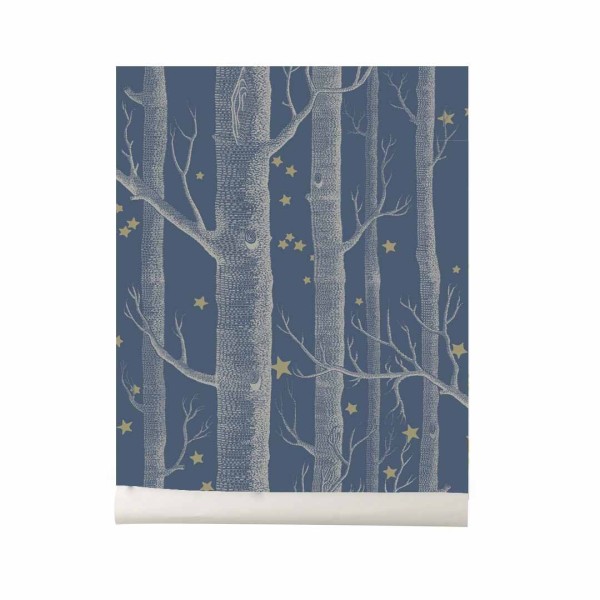 Papel pintado Wood and Stars dark blue Cole and Son