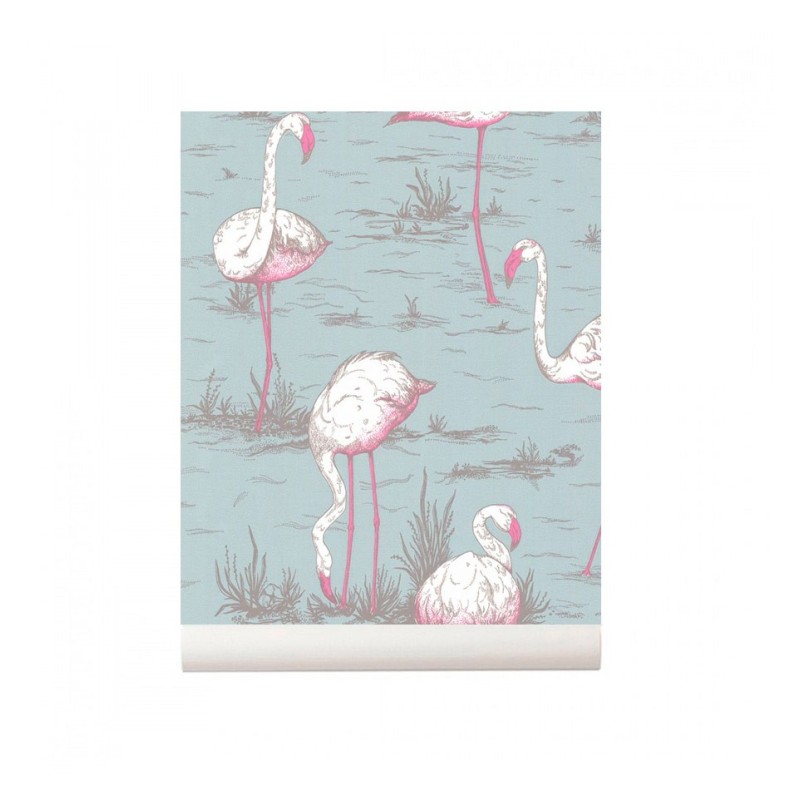 Flamingos Wallpaper blue Cole and Son New Contemporary Collection 66/6044