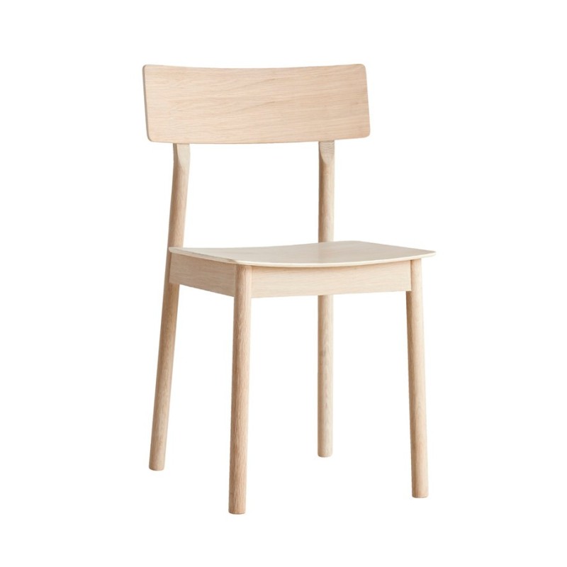 Pause Dining Chair White pigmented lacquered WOUD