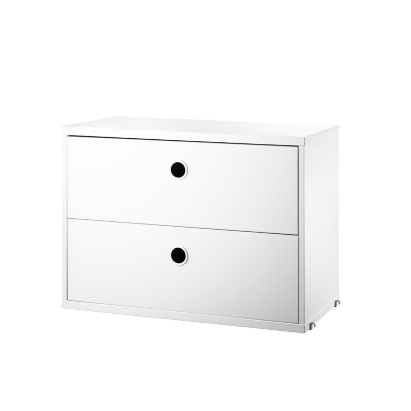 Chest 2 drawers white 58x30cm String a medida online