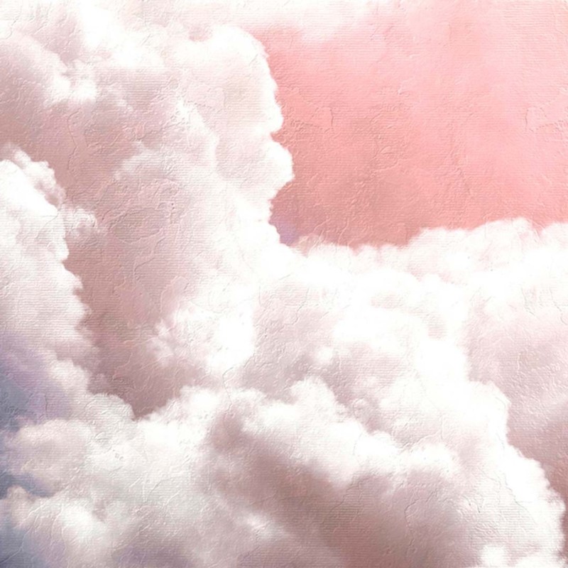 Mural Wallpaper Clouds Pink Coordonné