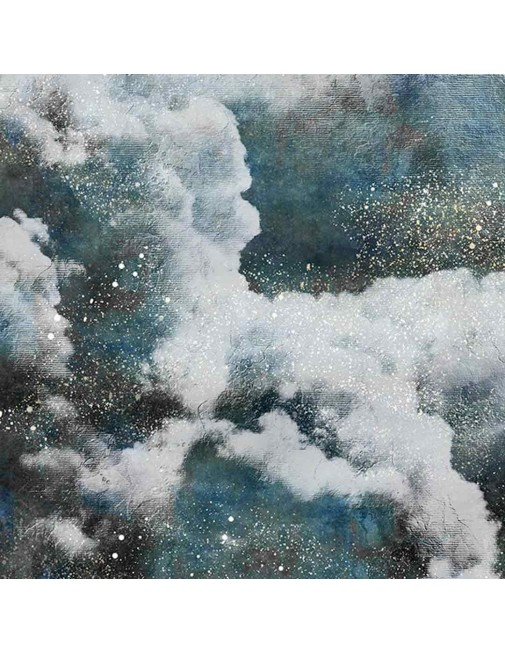 Mural Wallpaper Clouds Blue Coordonné