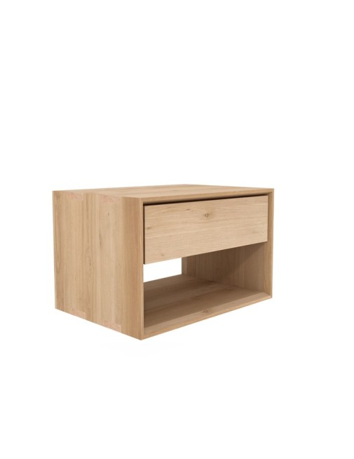 Nordic Ii Oak Beside Table By Ethnicraft, Low To The Ground Bedside Table