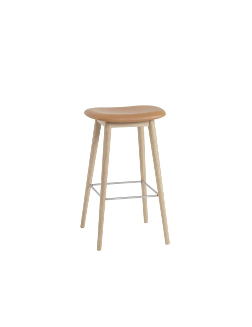 Wooden Bar chair with upholstered fiber Muuto