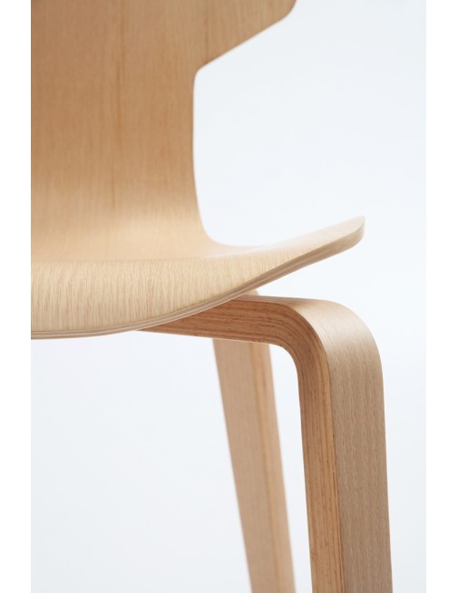 Chaise en bois de chêne Gràcia Mobles114