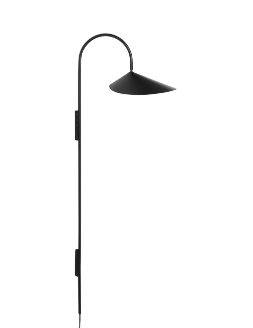 Arum Tall Wall Lamp - Black Ferm Living
