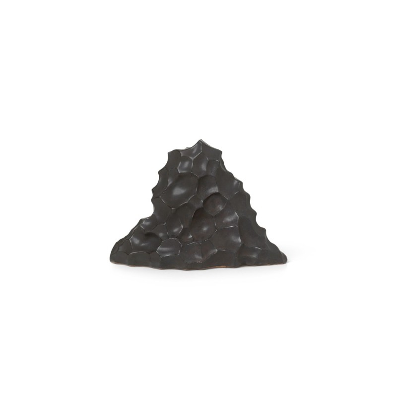 Berg Ceramic Sculpture - High - Black Ferm Living