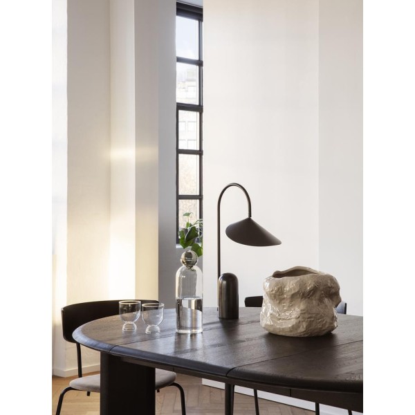 Bevel Table Extendable x 1 - Black Oiled Ferm Living