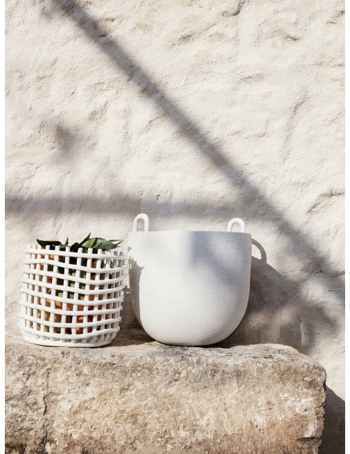 Ceramic Basket - Large - Off-White Ferm Living