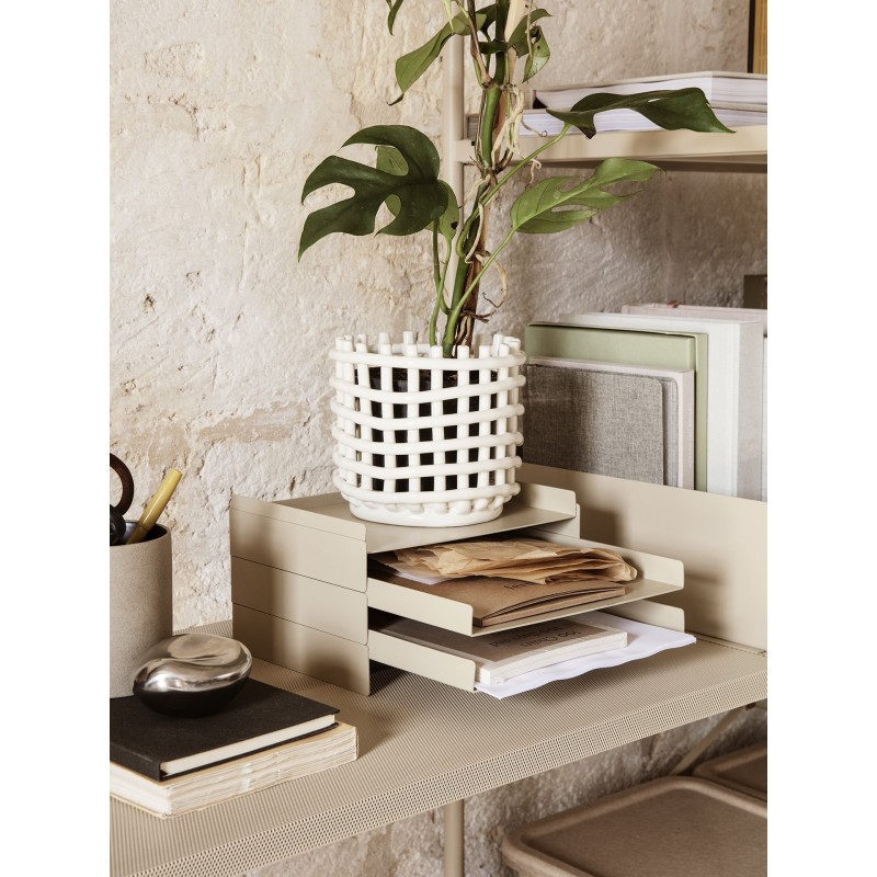 Ceramic Basket - Small - Off-White Ferm Living