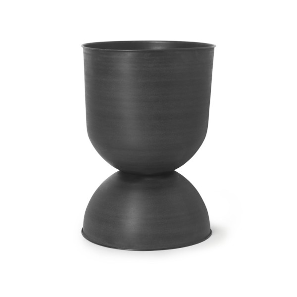 Maceta Hourglass L Black/D. Grey Ferm Living
