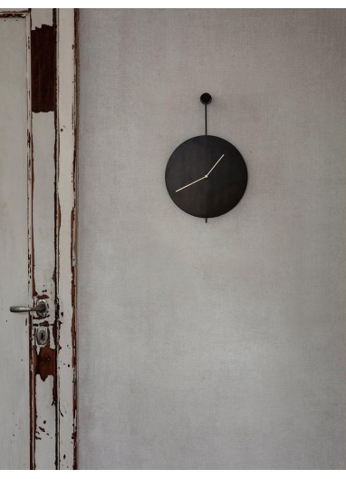 Reloj Pared Trace Negro / Latón Ferm Living