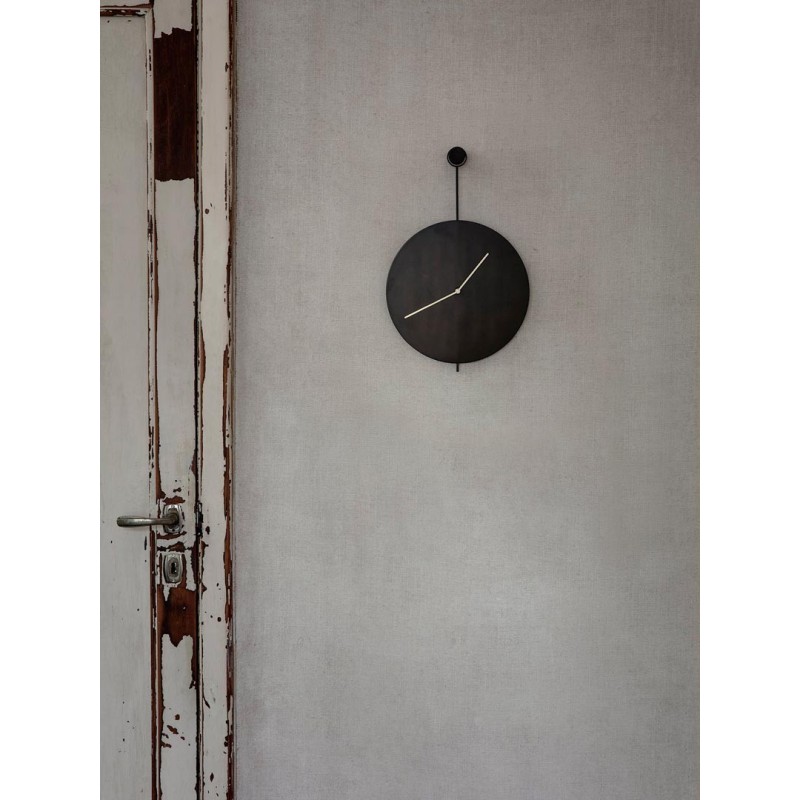 Trace Wall Clock Black / Brass Ferm Living