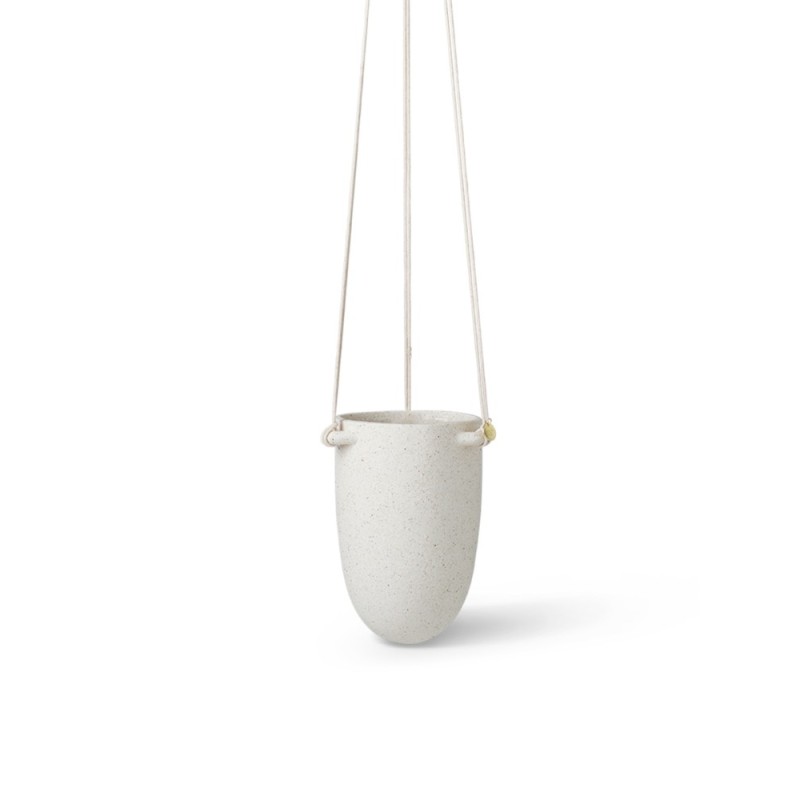 Speckle Hanging Pot Small Off-White Ferm Living