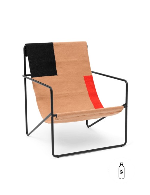 Desert Lounge Chair Black/Block Ferm Living