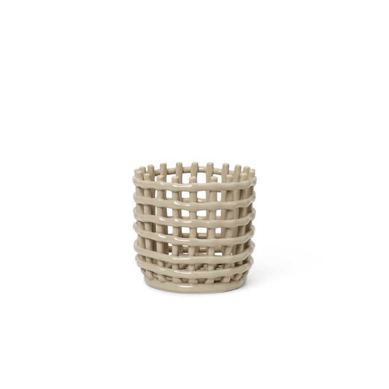 Ceramic Basket Small Cashmere Ferm Living