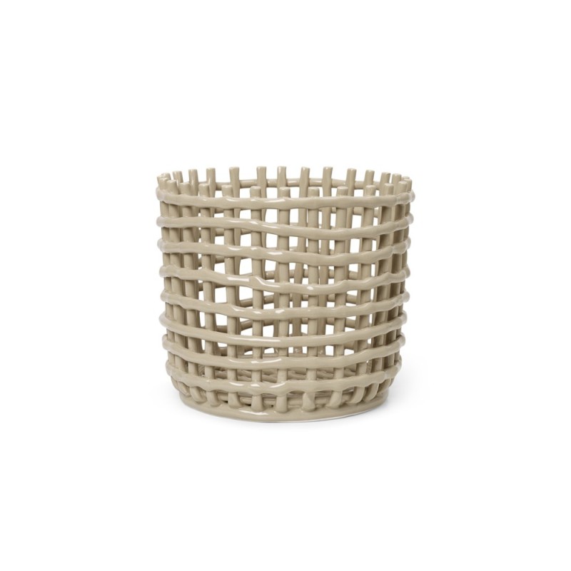Ceramic Basket Large Cashmere Ferm Living