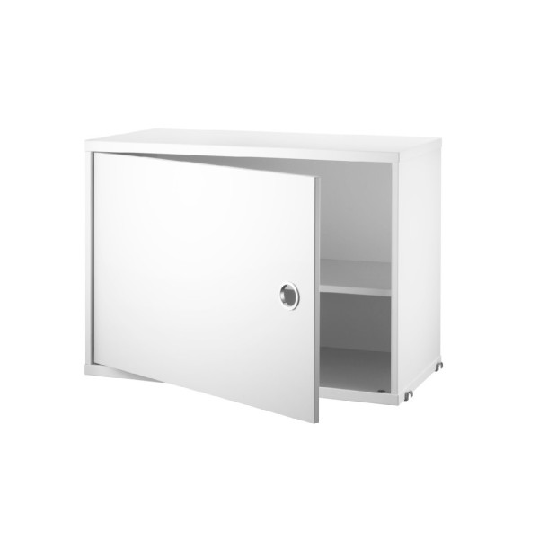 Cabinet with swing door 58x30 cm White String® Furniture