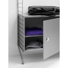 Cabinet avec porte battue 58x30 cm gris clair String® Furniture