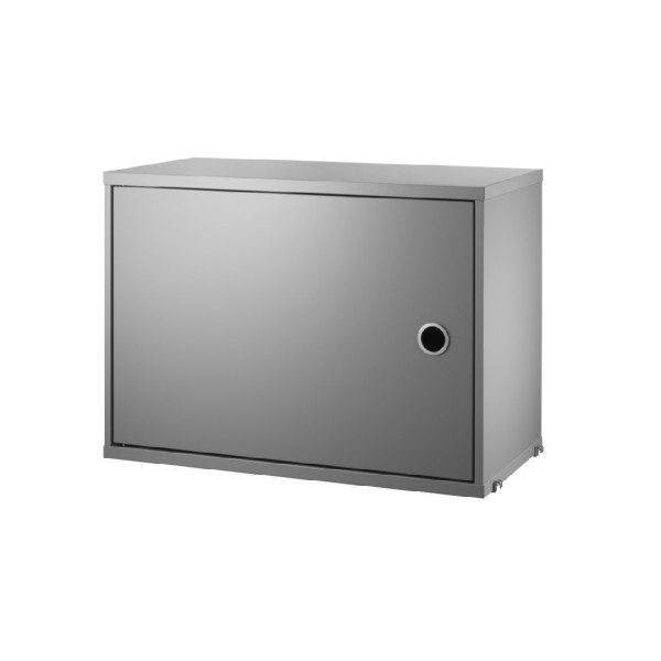 Cabinet with swing door 58x30 cm Light gray String® Furniture