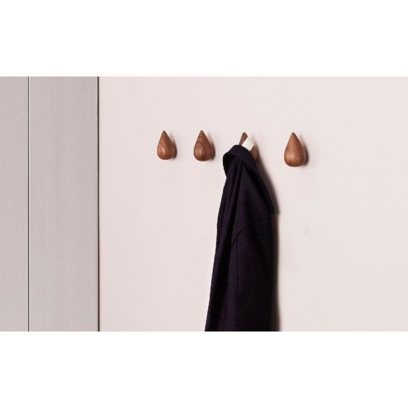 Dropit coat hangers Walnut Normann Copenhagen