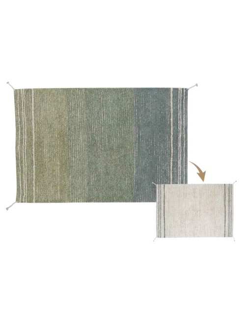 Reversible Washable Rug Twin Toffee Lorena Canals