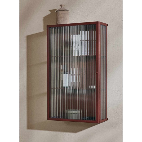 Haze Wall Cabinet Reeded Glass