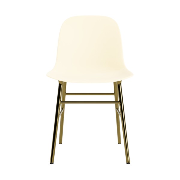 Form Cream Metal Legs Chair