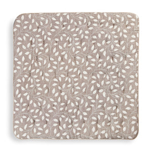 Colchoneta de juego reversible de muselina – Hoja