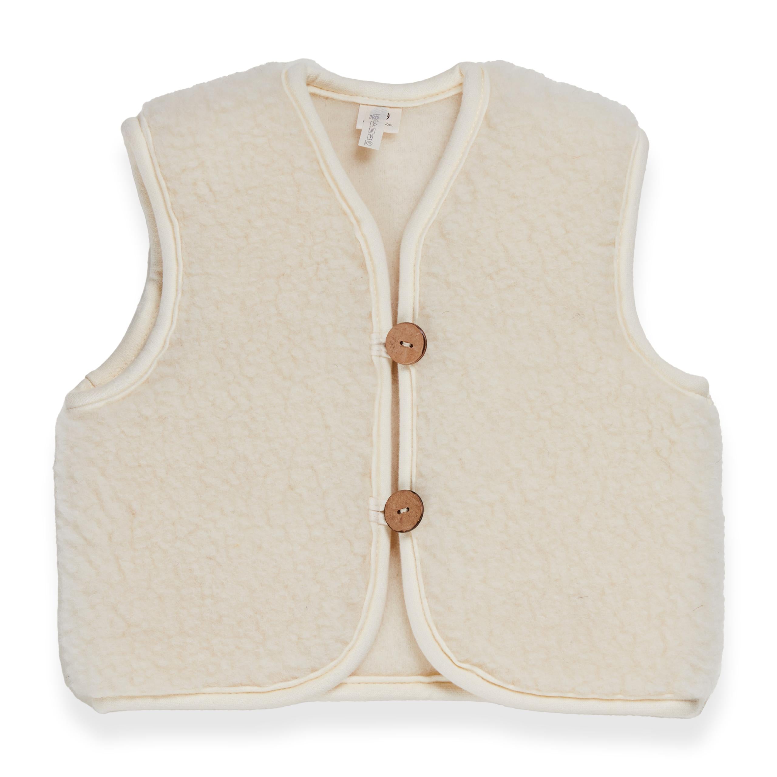 TEDDY JACKET 3-6M - 100% MERINO WOOL