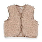 TEDDY JACKET 3-6M - 100% MERINO WOOL - NUTME