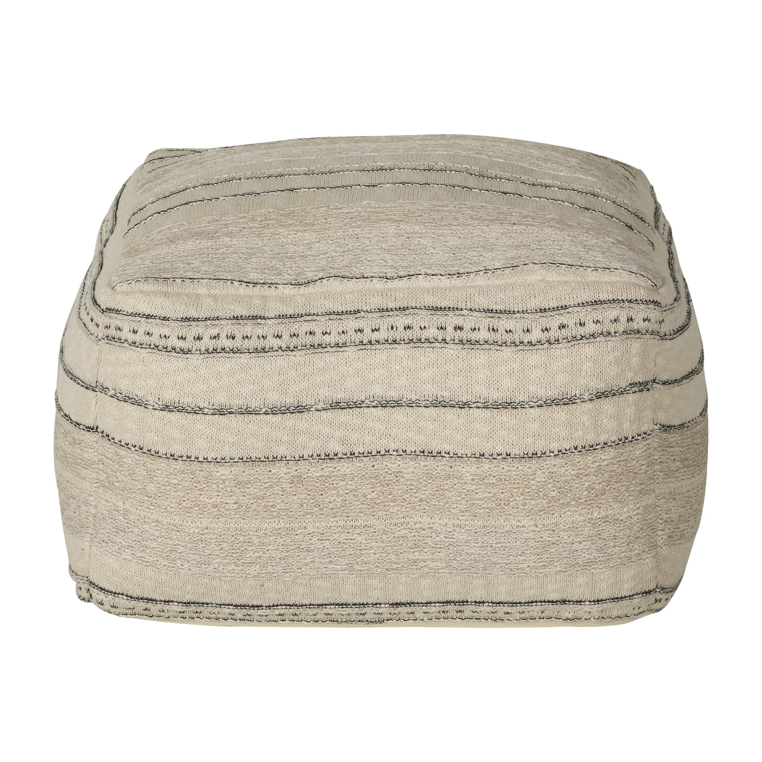 TRICOT - HOCKER - 55*55*35H CM - ETNIC