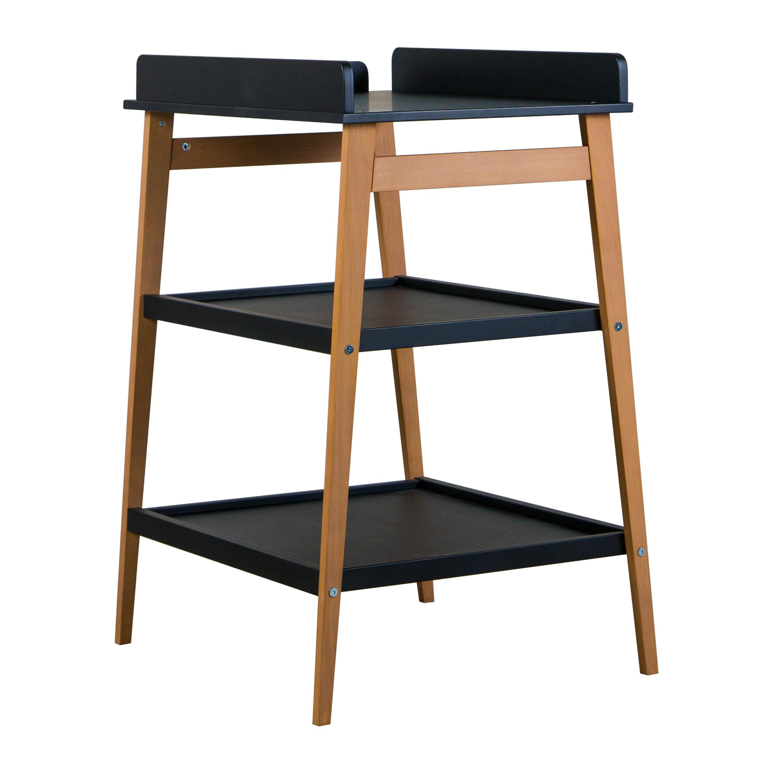 CHANGING TABLE - HIP - BLACK/NATUREL