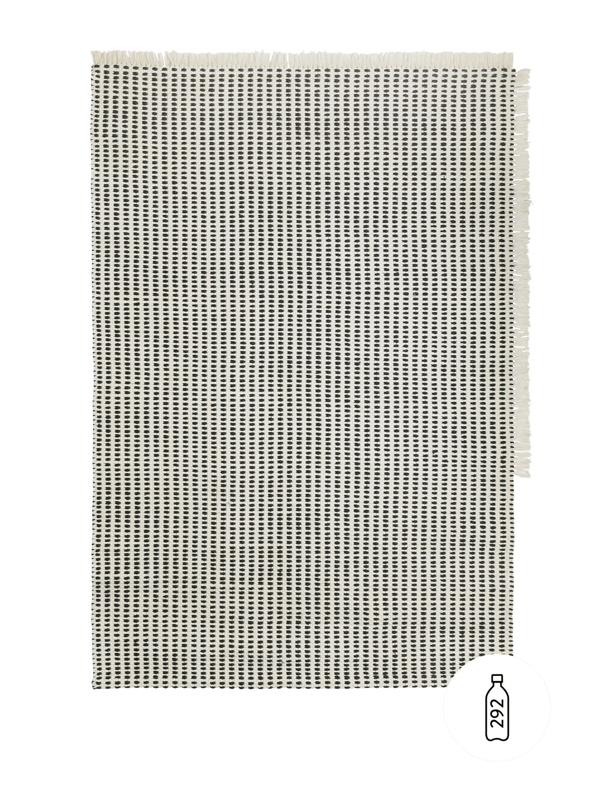 Alfombra Grande Way – Blanco roto/Azul