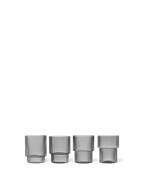 Vasos altos Ripple – Set de 2 – Rosa rubor