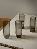 Vasos para combinados Ripple – Set de 4 – Rosa rubor